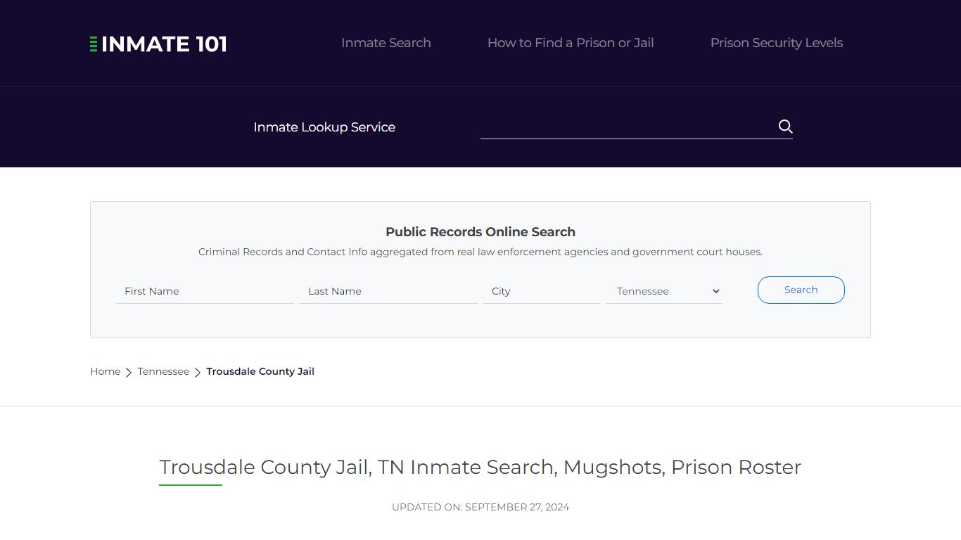 Trousdale County Jail, TN Inmate Search, Mugshots, Prison Roster