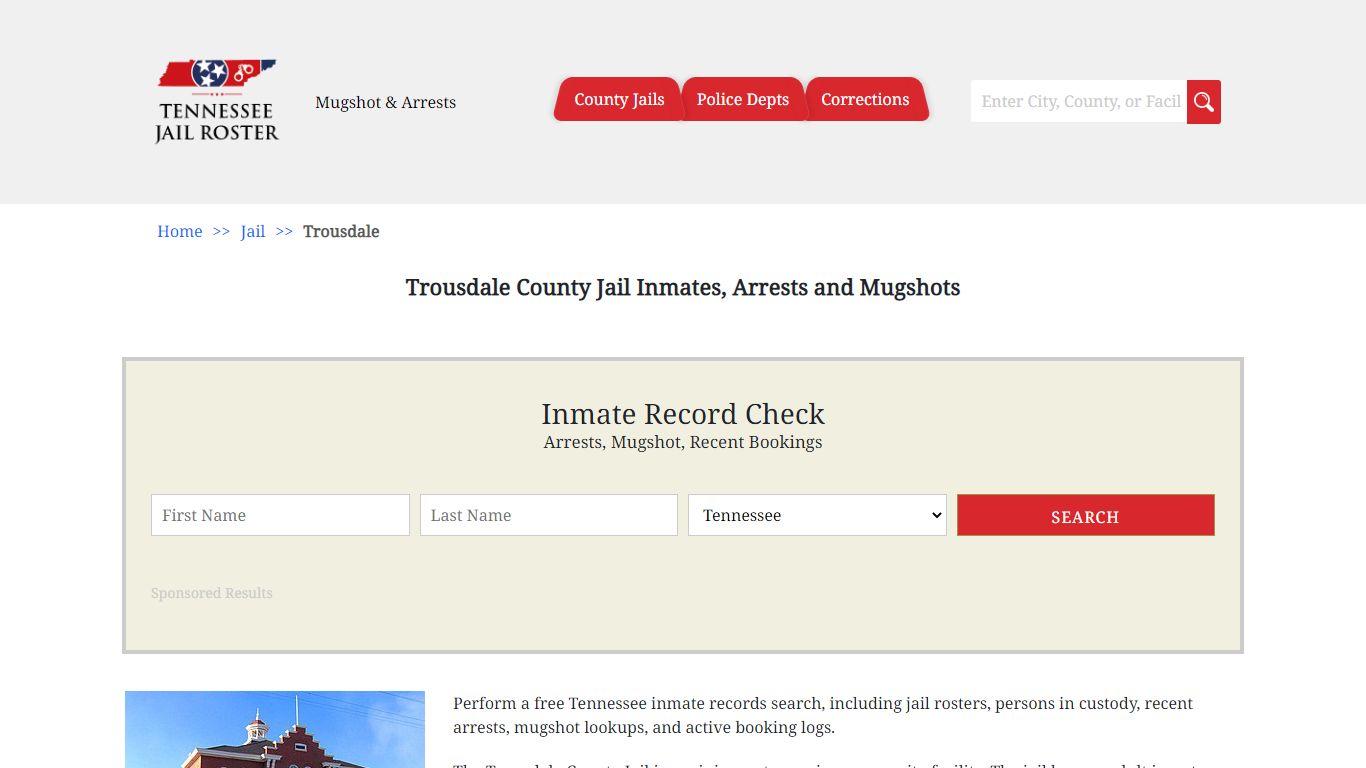 Trousdale County Jail Inmates, Arrests and Mugshots